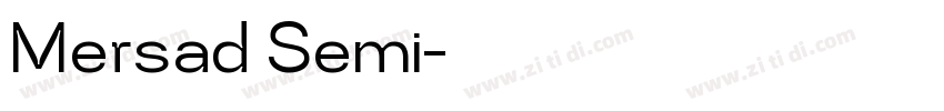Mersad Semi字体转换